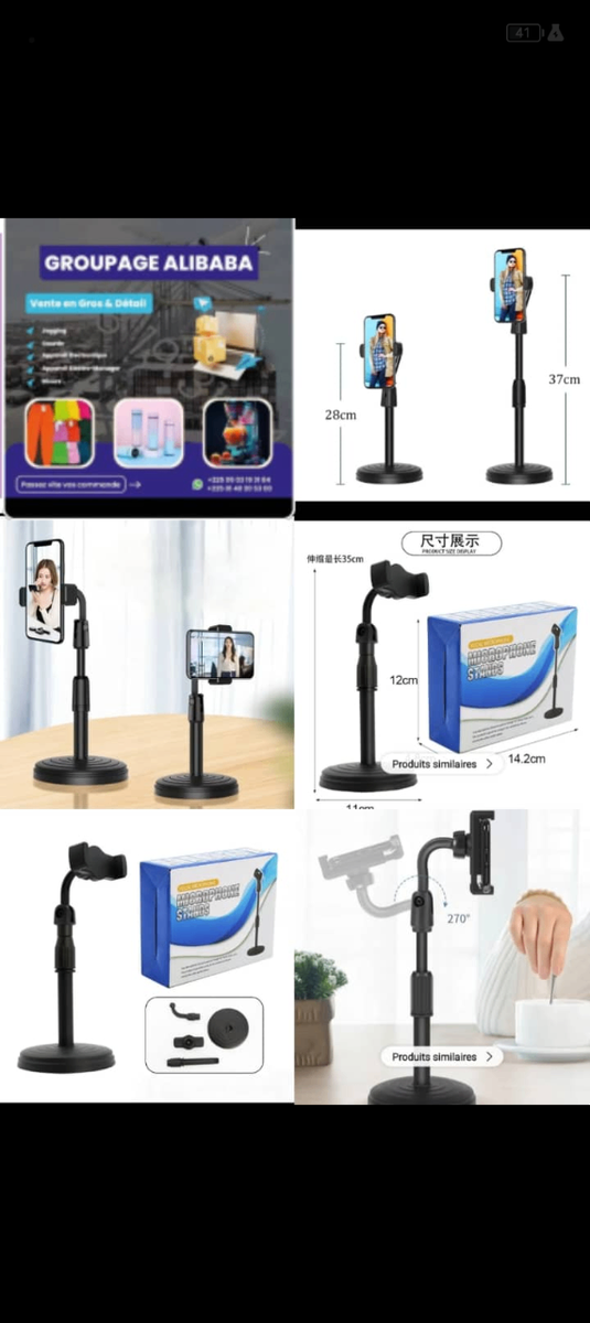 Support Téléphone Réglable