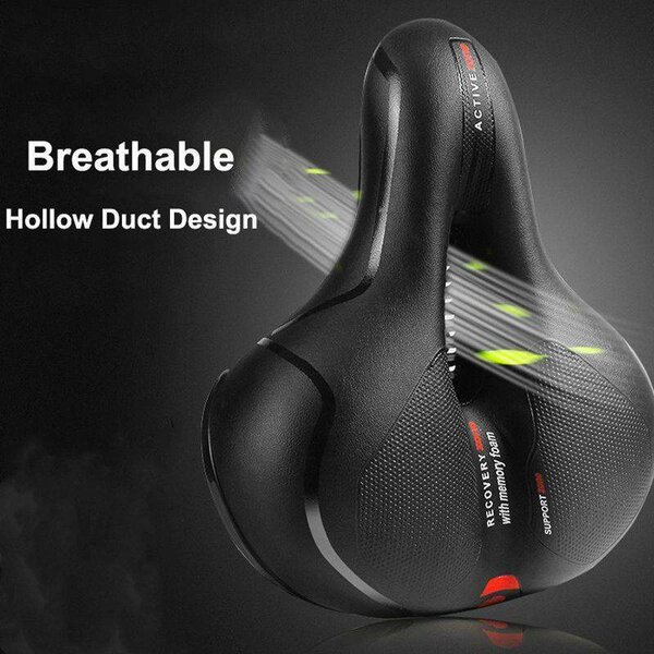 Cycle saddle seat. Comfortable big seat