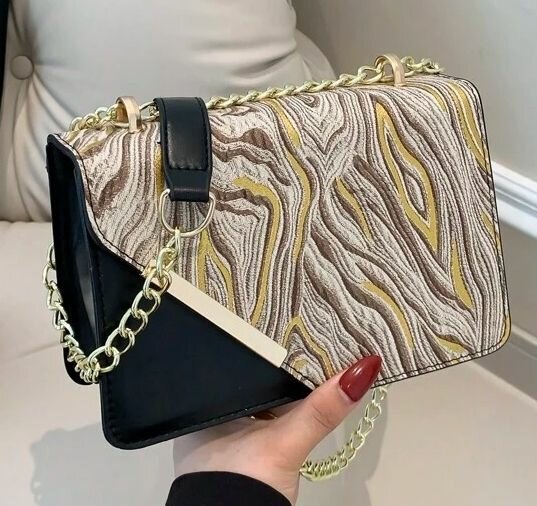 Mismatched French Style Shoulder Bag