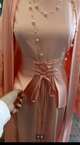 Красивая абайка с корсетом