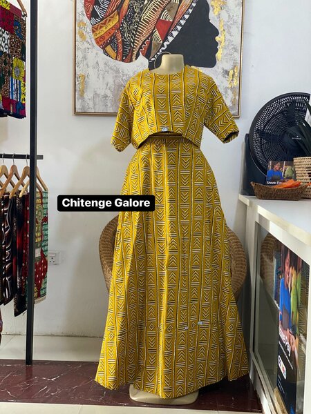 top and skirt yellow