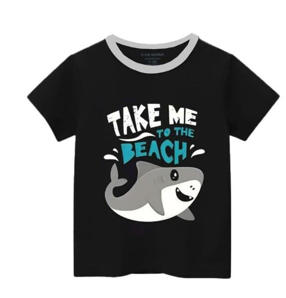 Boys cotton t- shirt take me to the beach