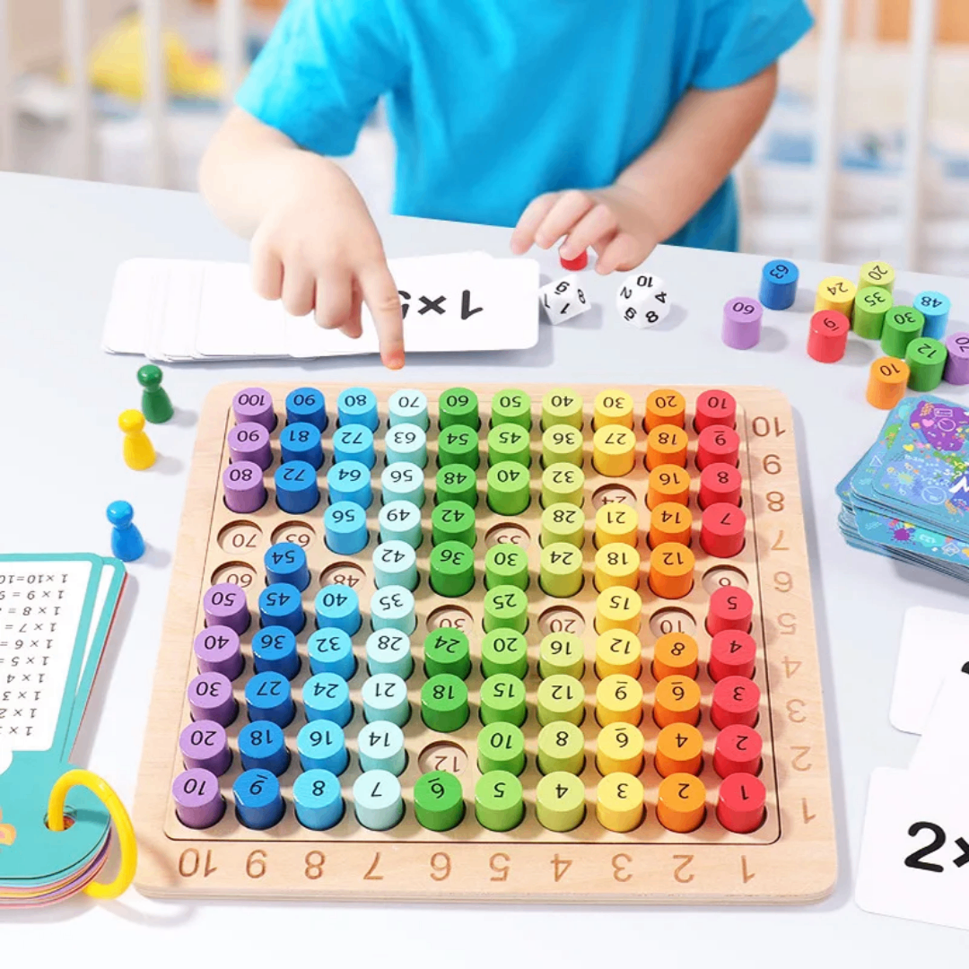 Jeu éducatif multiplications Montessori