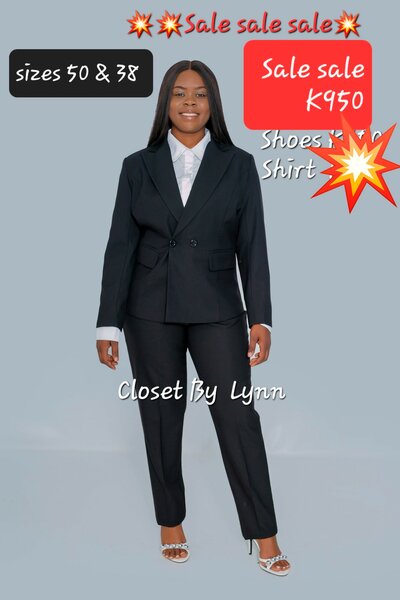 women's black suit
