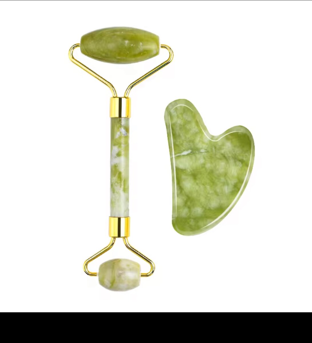 Set de massage visage en jade