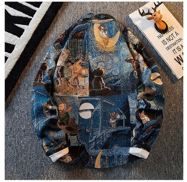 Принтовая рубашка Ван гог ночь