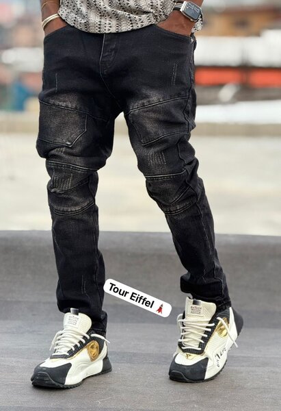 Pantalon cargo noir tendance