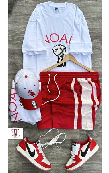 Tenue Streetwear Homme Rouge