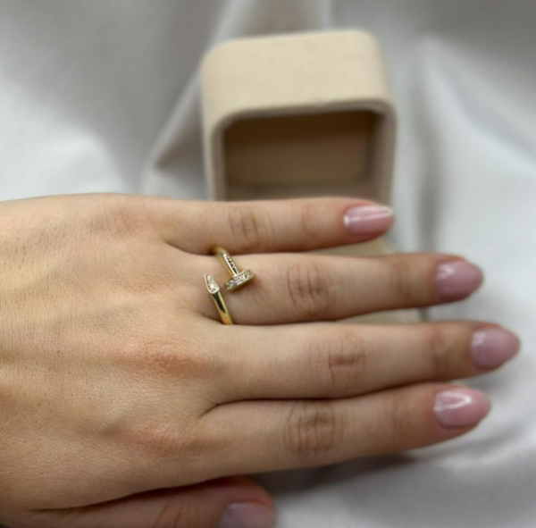 3. Превращая гвоздь в украшение✨Кольцо Juste un clou под “Cartier” из желтого золота 585 пробы✨