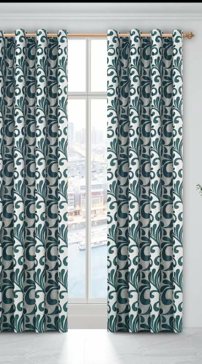 Pure cotton sunblock curtains