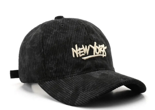 Casquette en velours "New York"