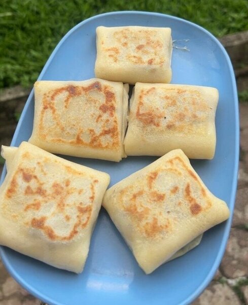 3 crêpes salé fouré au jambon