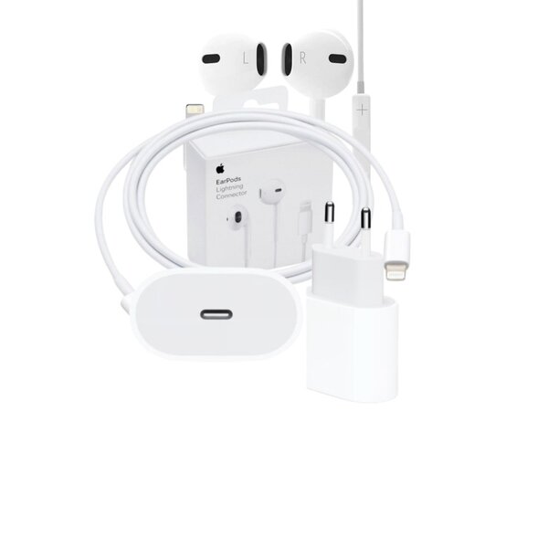 Ensemble Écouteurs et Chargeur Lightning