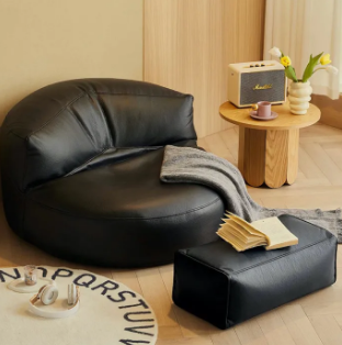 Loaf Leatherite Bean Bag with Footrest