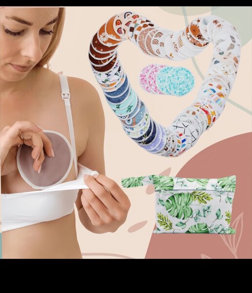 Coussinets d'allaitement réutilisables doux