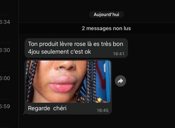 Crème de lèvres rose