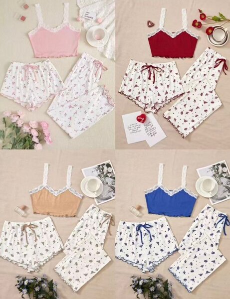 Ensemble Pyjama Femme Floral