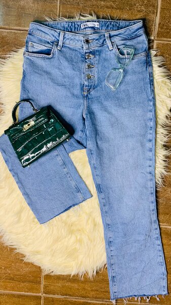 Jean Zara taille haute femme