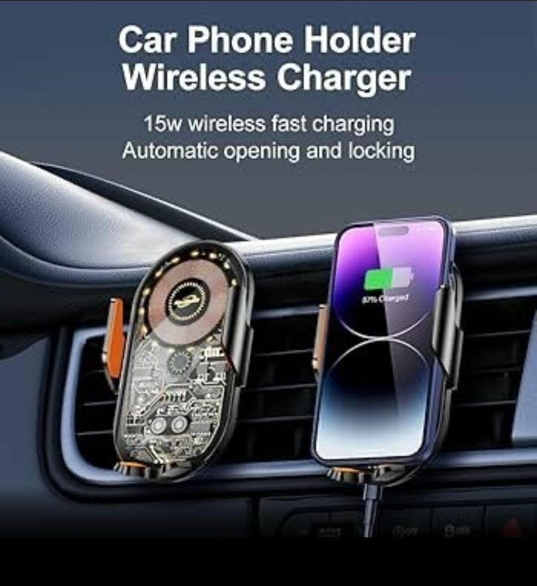 Chargeur voiture sans fil 15W