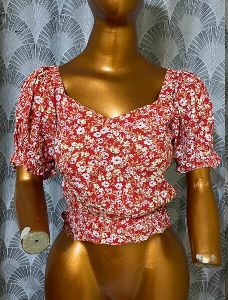 Blouse à Fleurs Vintage