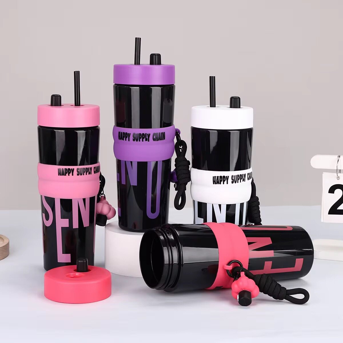 Gourde avec accessoires