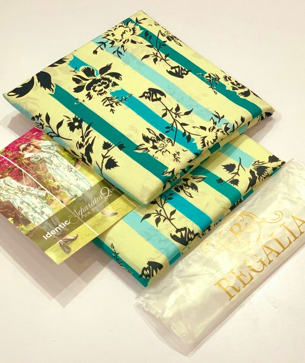 *IDENTIC BY REGALIA  TEXTILE  DIGITAL PRINTED VOL02 LAWN 2Pc