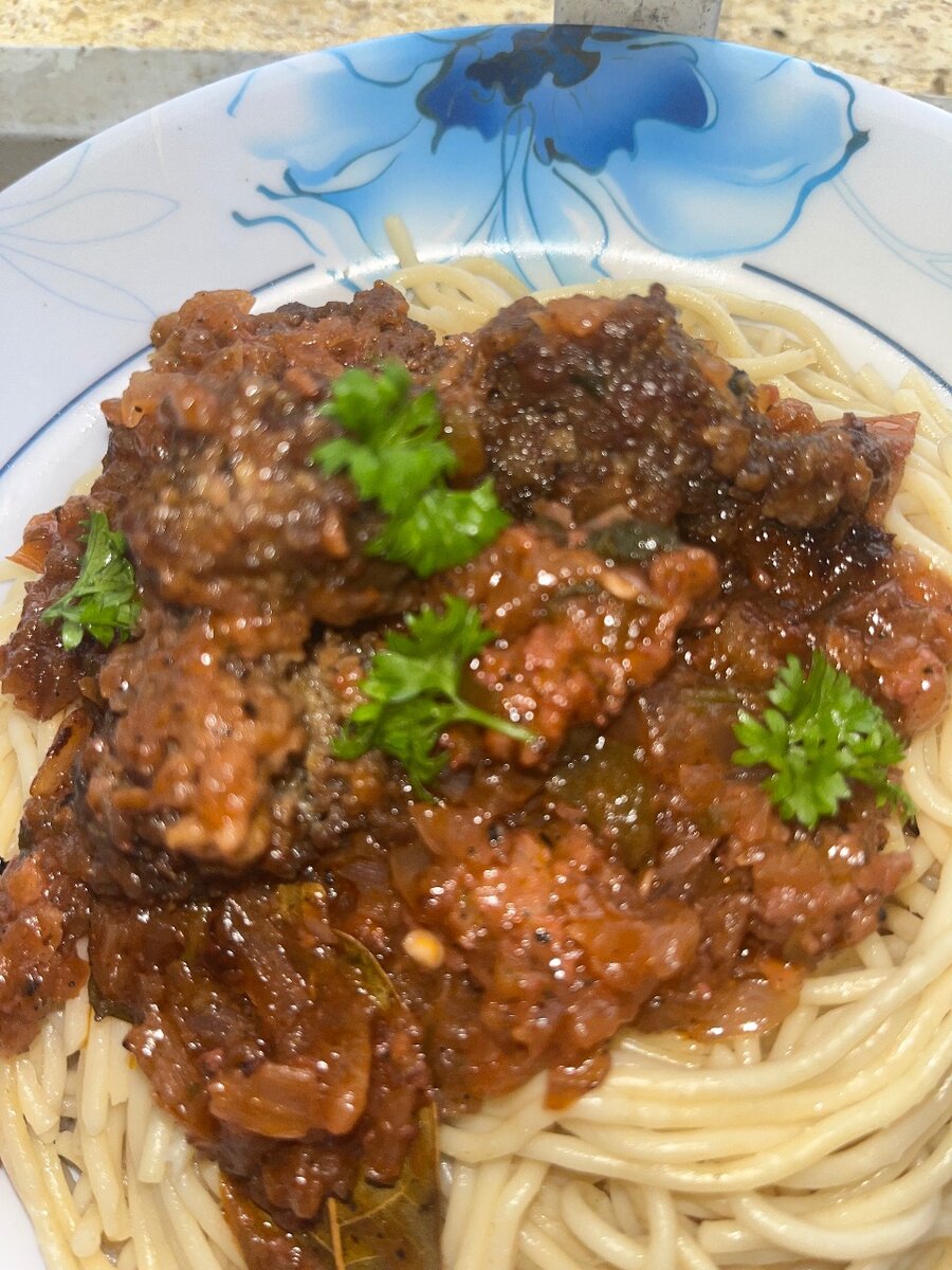 Spaghettis à la Bolognaise
