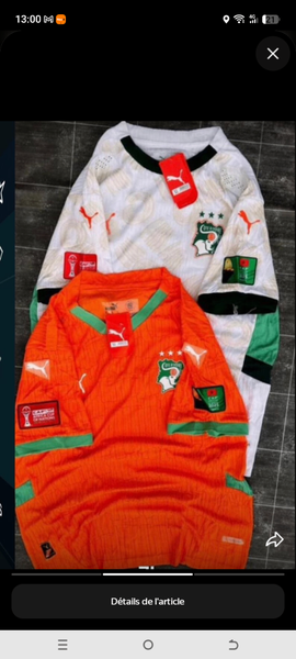 Maillot Côte d'Ivoire Puma