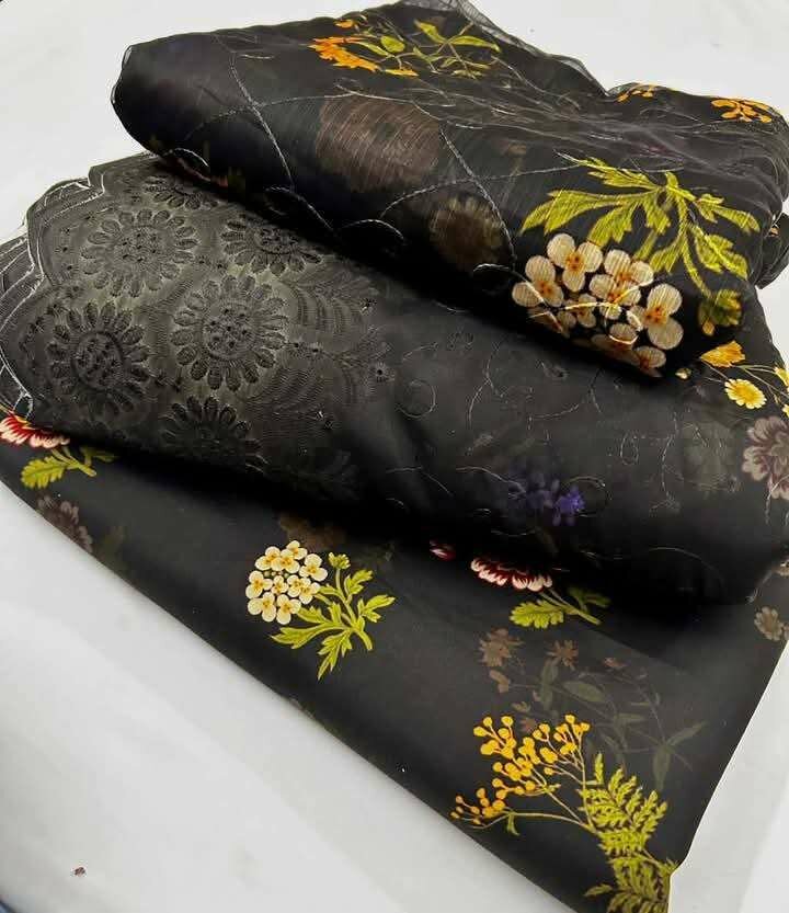 Printed lawn suit