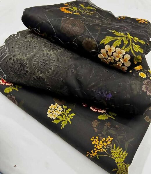 Printed lawn suit