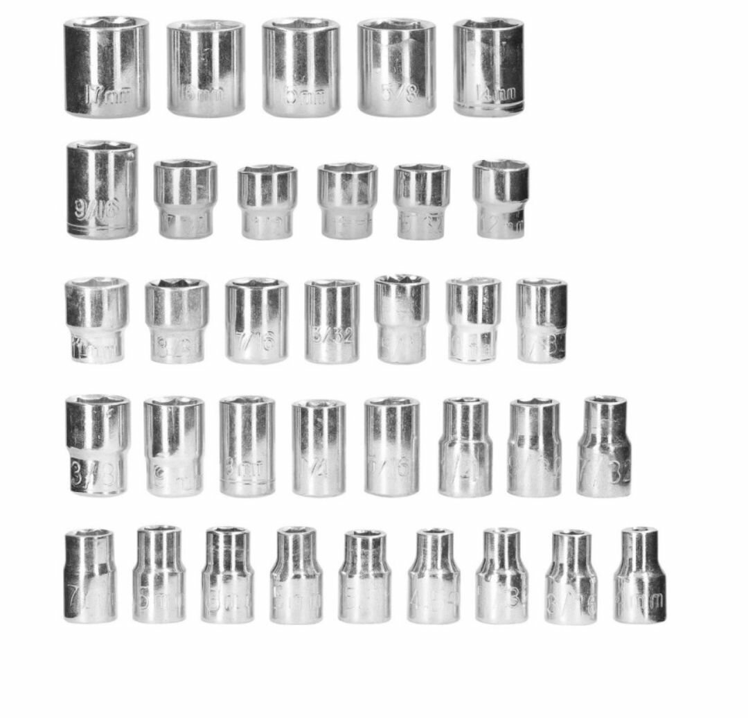 40PCS DRIVE SOCKET SET HEXAGONAL SOCKET RATCHET WRENCH SET