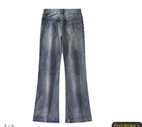 Jeans évasés délavés femme