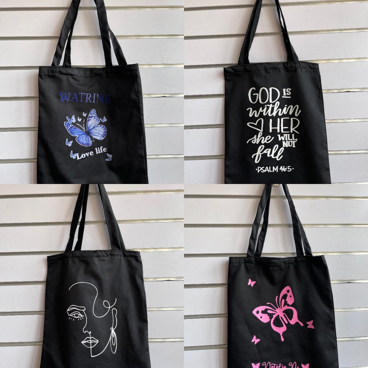 Custom printed totebags