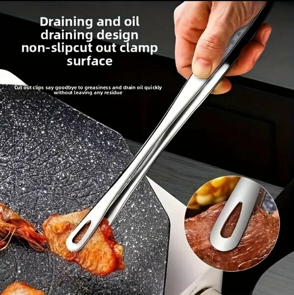 Pinces de cuisine en acier inoxydable