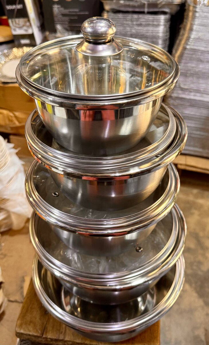 Set de bols en inox avec couvercles