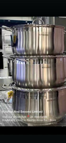 HOFFAVORER 6pcs stainless cookware