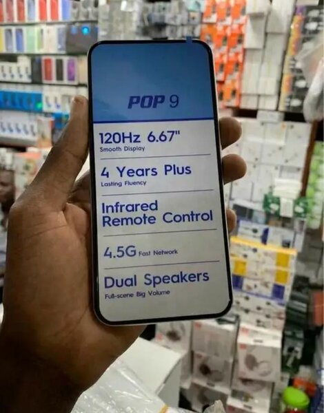 Smartphone Tecno Pop 9 120Hz