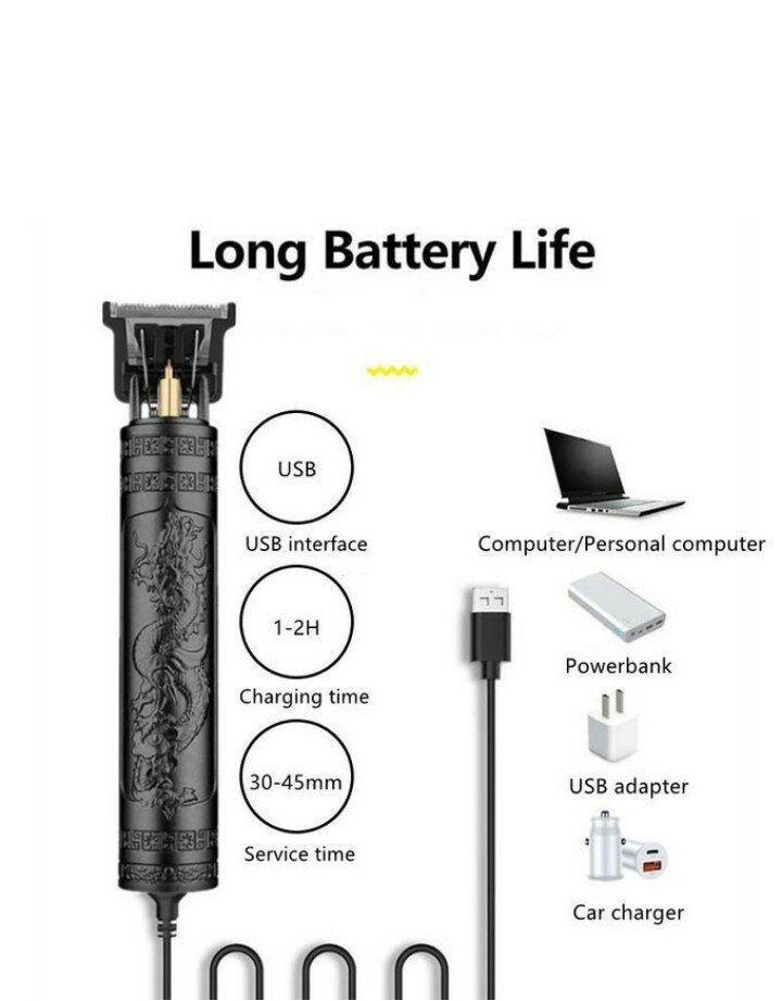 Tondeuse à cheveux rechargeable