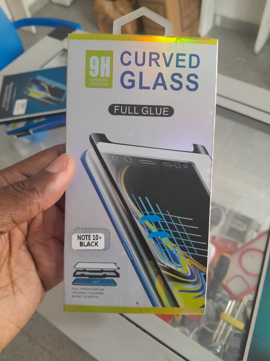 Verre trempé incurvé Note 10+