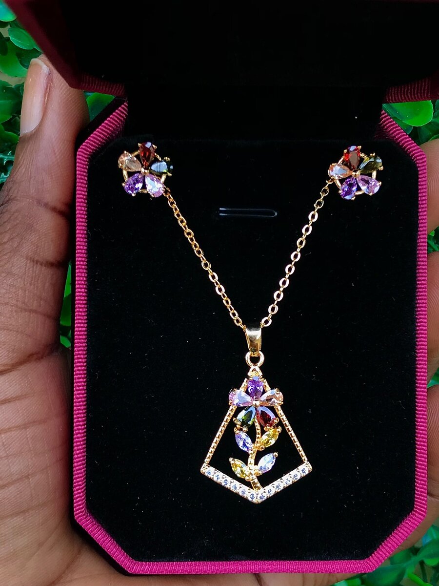 Necklace and earrings set