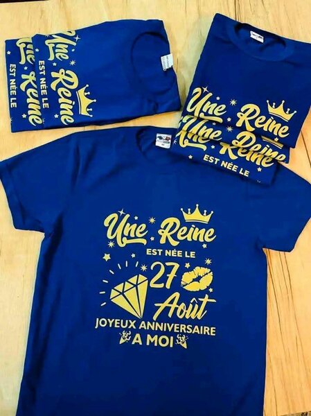 T-shirts personnalisés anniversaire
