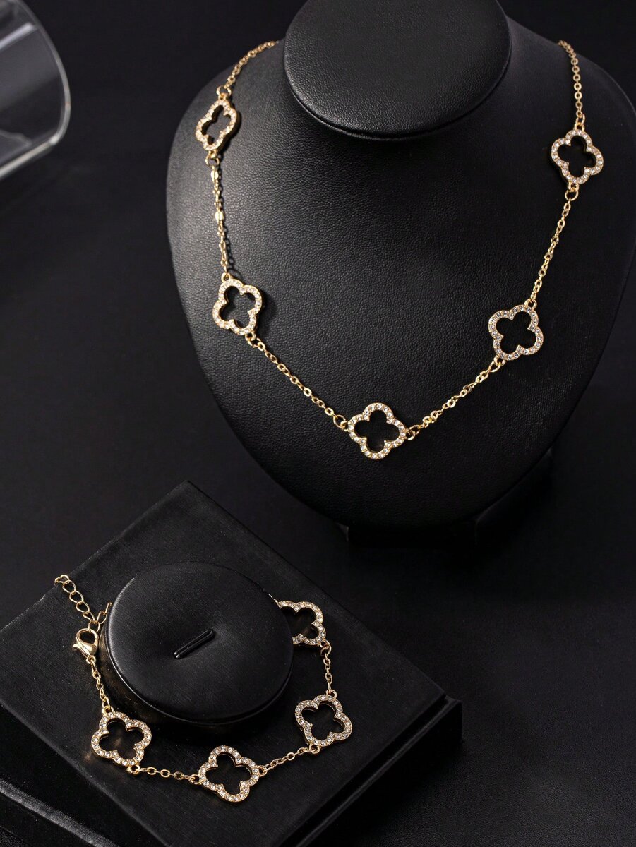 Collier et Bracelet Fleur Or