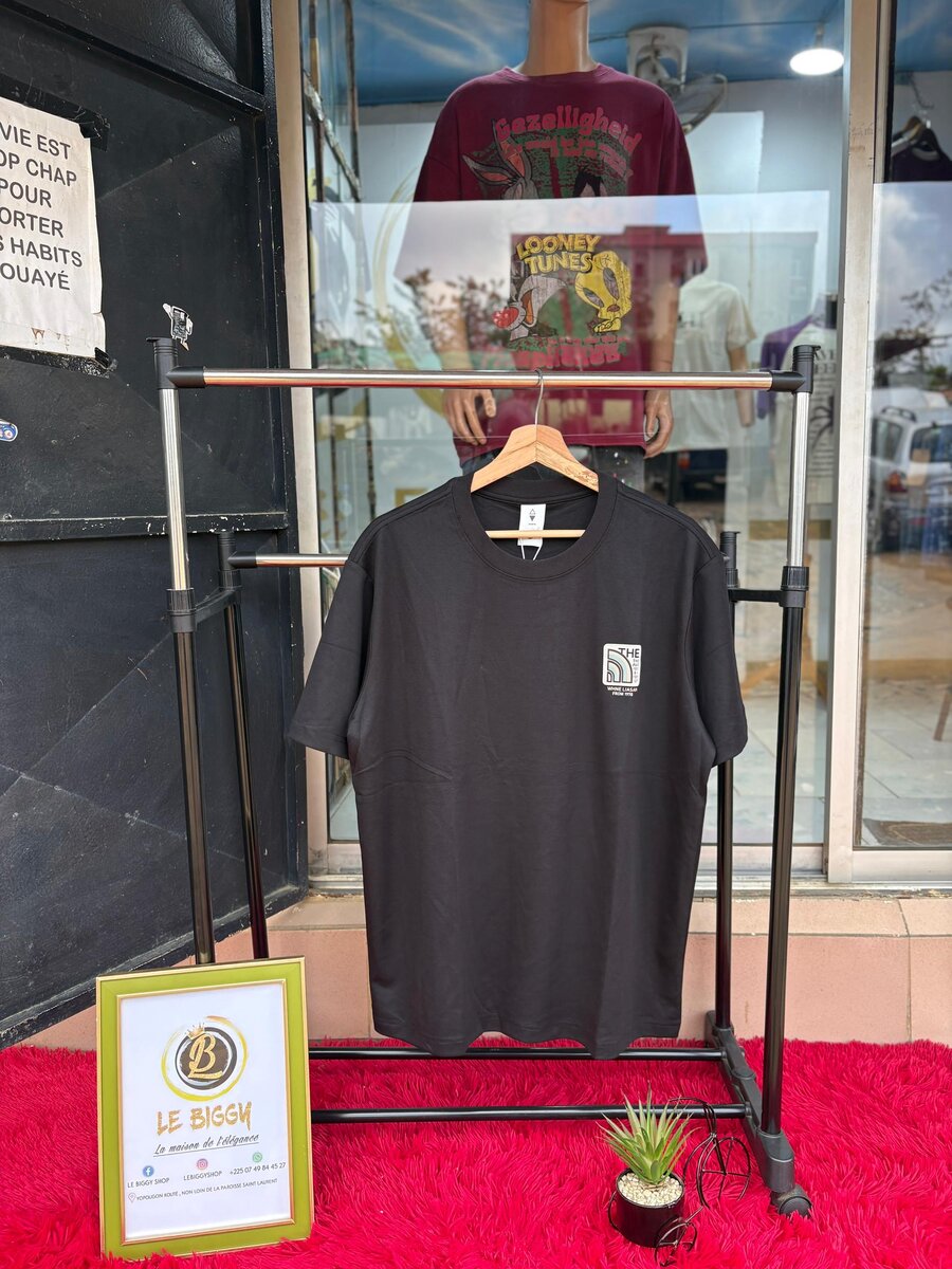 T-shirt Noir Unisexe