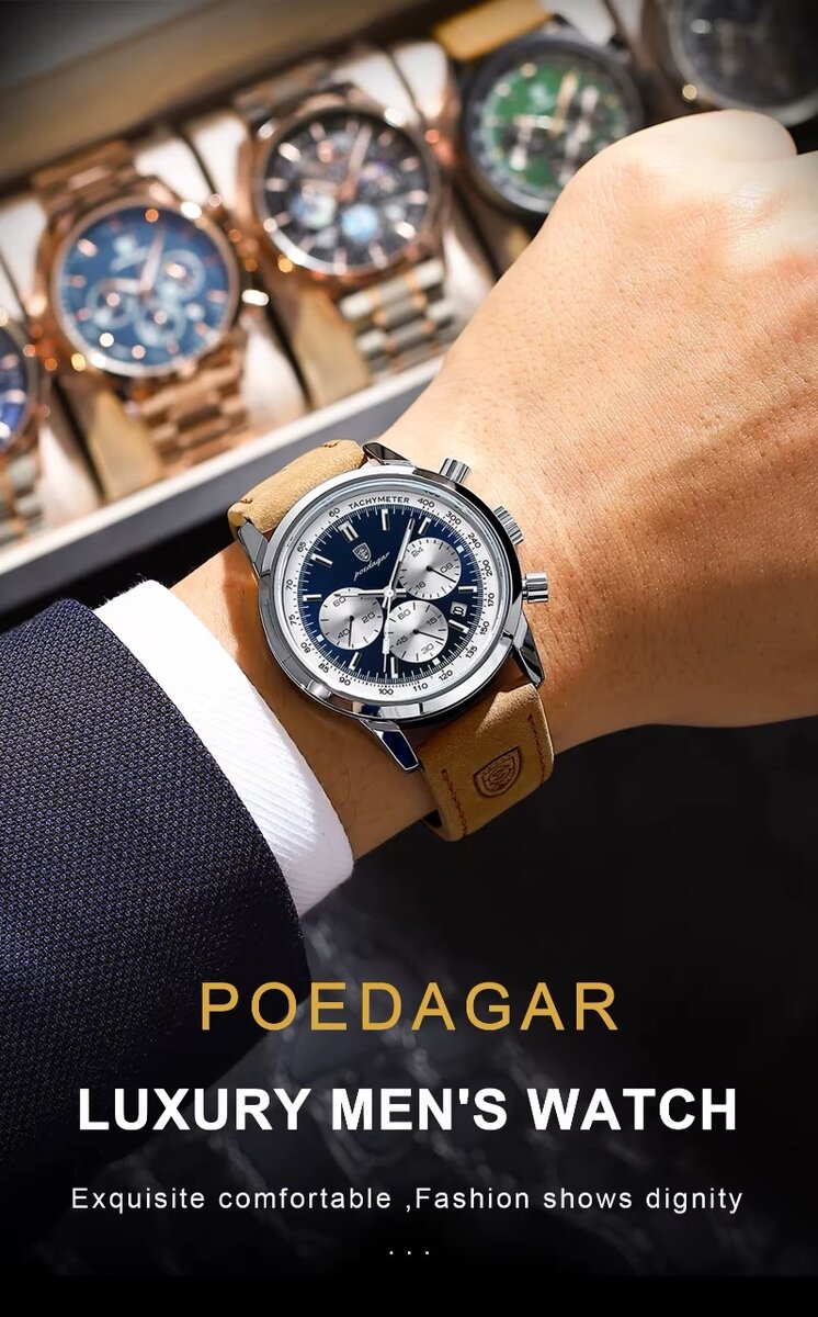 Poedagar Luxury Mens Watch