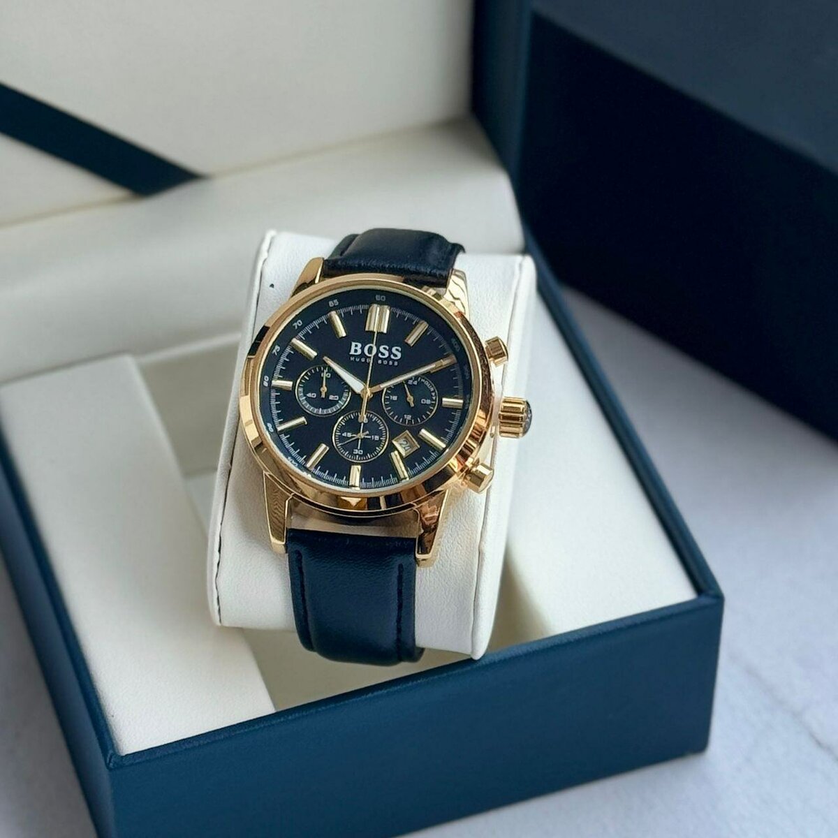 Super quality BOSS leather watches