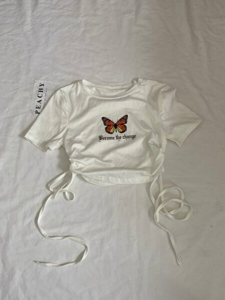 T-shirt courte papillon