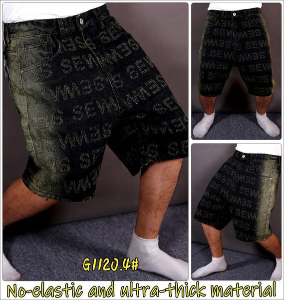 Short en jean épais homme