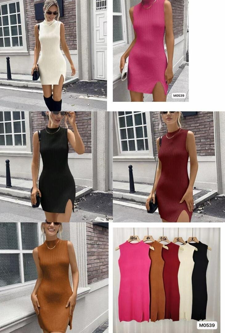 Knitted short dresses