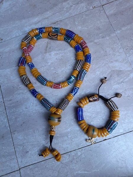 Men necklace and bracelet set