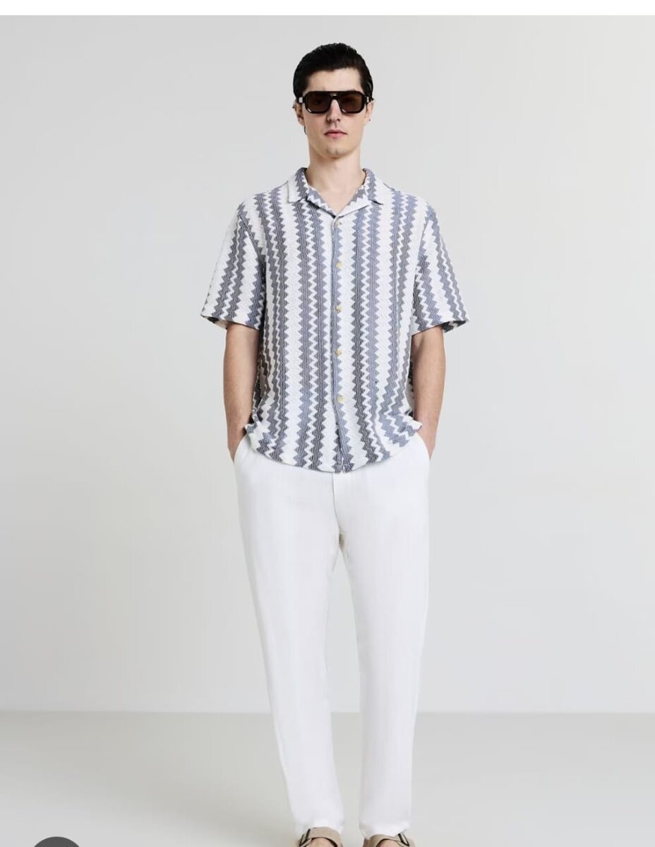 Chemise à motifs pour homme